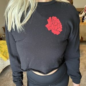 Long sleeve sweater crop top